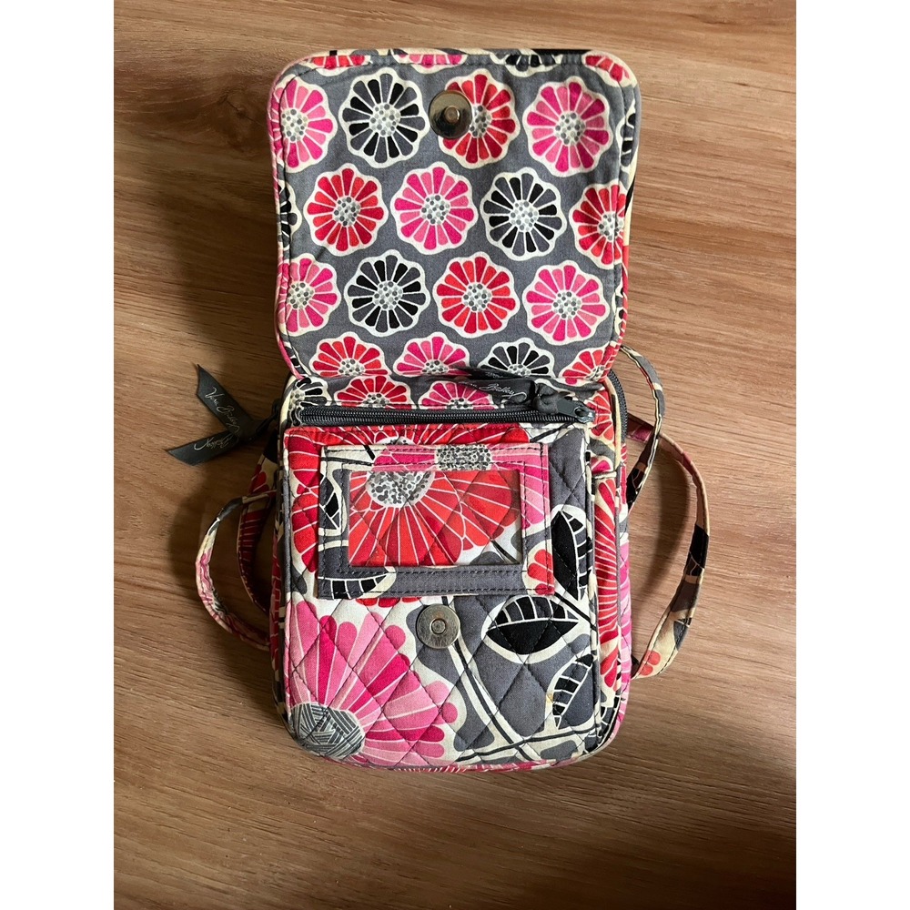 Vera Bradley‎ Cherry Blossom Women's Cross Body Bag Adjustable Straps Quilted - Picture 3 of 8